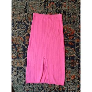 Free People Hot Pink Sweater Skirt